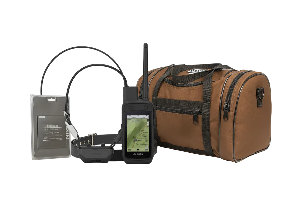 Garmin Alpha 300 Bundle, Hunt View GPS Maps, and Dan's Collar Bag