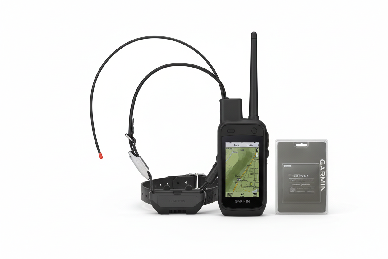 Garmin Alpha 300 Bundle with Standard TT25 and Hunt View GPS Maps